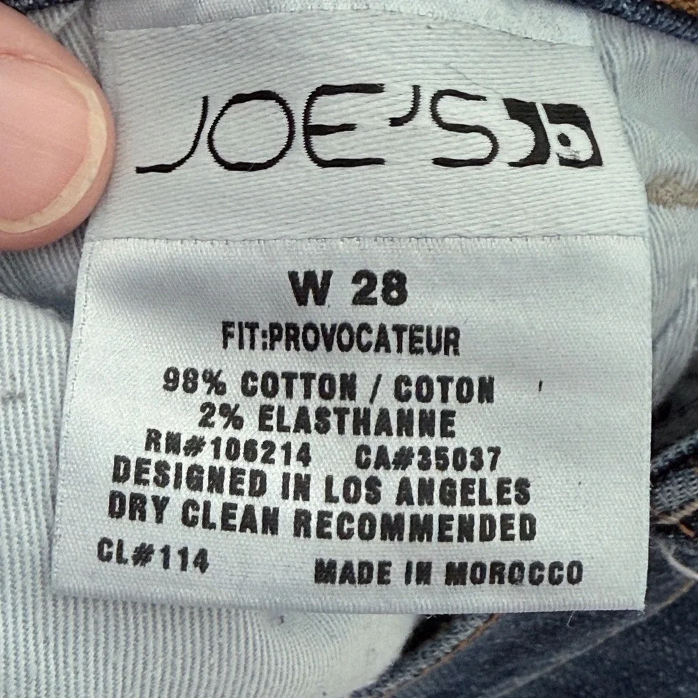 Joes Jeans Provocateur Bootcut Medium Dark Wash Womens Size 28 Stretch Denim